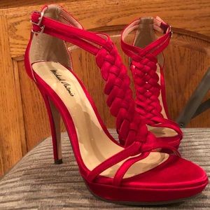Sexy Red Satin Heels